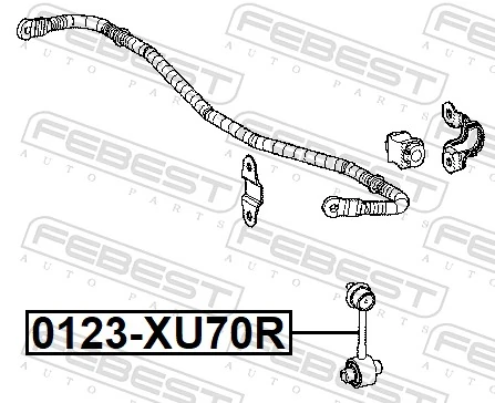 FEBEST 0123-XU70R Link/Coupling Rod, stabiliser bar