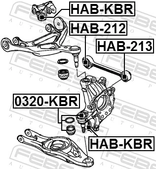 FEBEST 0320-KBR Ball Joint