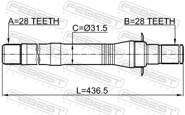 FEBEST 1212-CM10MT4WD Drive Shaft