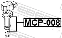 Plug, coil MCP-008