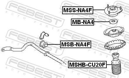 Suspension Strut Support Mount MSS-NA4F