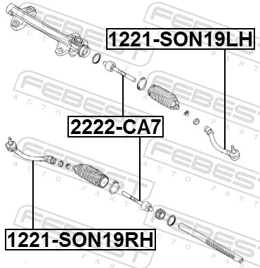 Tie Rod End 1221-SON19RH