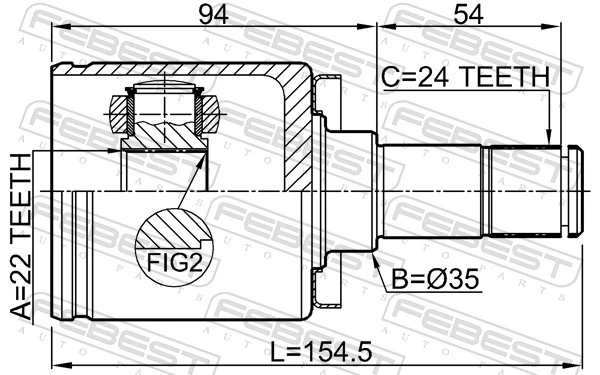 Joint Kit, drive shaft 4211-P3M