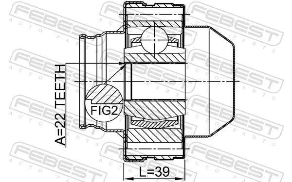 Joint, propshaft 1811-ANTSHA