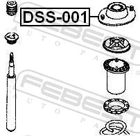 Suspension Strut Support Mount DSS-001