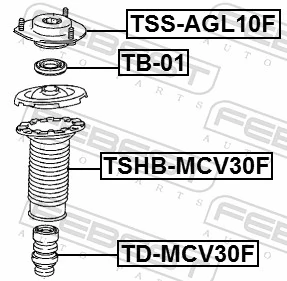 Suspension Strut Support Mount TSS-AGL10F