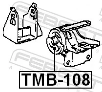 FEBEST TMB-108 Mounting, engine