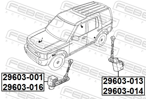 Sensor, headlight levelling 29603-013