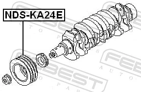 FEBEST NDS-KA24E Belt Pulley, crankshaft