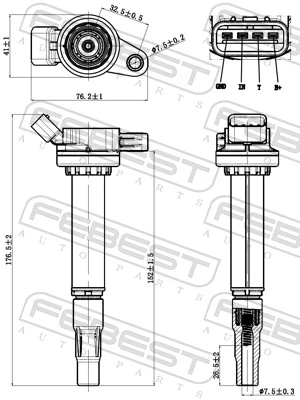 FEBEST 01640-001 Ignition Coil