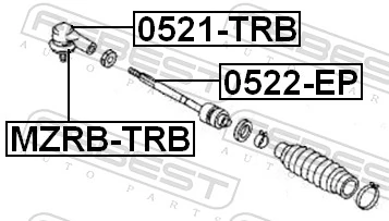 FEBEST 0521-TRB Tie Rod End