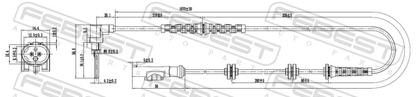 Sensor, wheel speed 28606-002