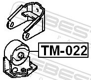 FEBEST TM-008 Mounting, engine