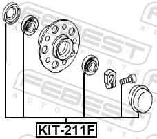 Wheel Bearing Kit KIT-211F