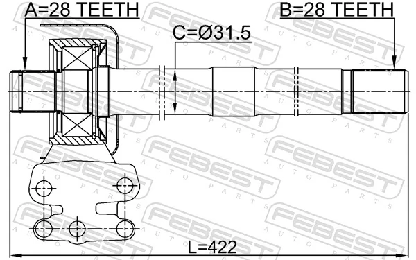Drive Shaft 1212-TM4WDRH