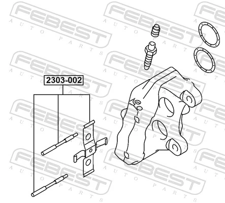 Accessory Kit, disc brake pad 2303-002