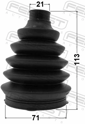 Bellow Kit, drive shaft 1817P-CORD
