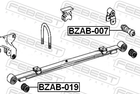 Bushing, leaf spring BZAB-019
