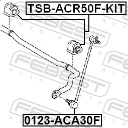 FEBEST TSB-ACR50F-KIT Repair Kit, stabiliser bush