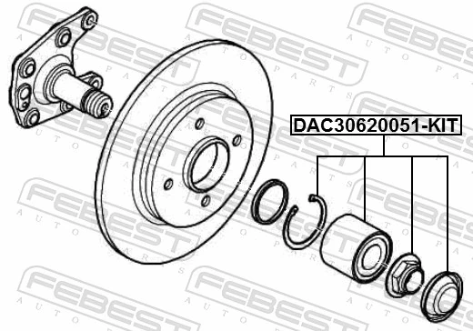 Wheel Bearing Kit DAC30620051-KIT