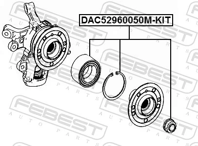 Wheel Bearing Kit DAC52960050M-KIT