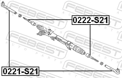 FEBEST 0222-S21 Inner Tie Rod