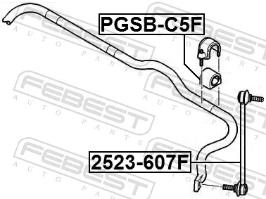 Mounting, stabiliser bar PGSB-C5F