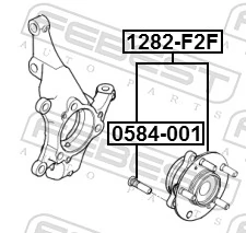 Wheel Hub 1282-F2F