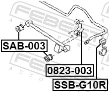 FEBEST 0823-003 Link/Coupling Rod, stabiliser bar