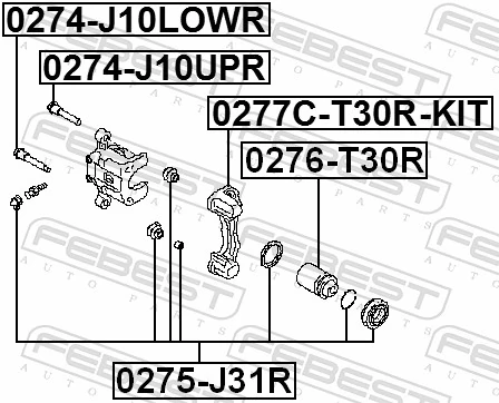 Repair Kit, brake caliper 0275-J31R