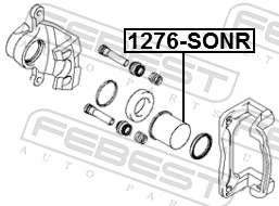 Piston, brake caliper 1276-SONR