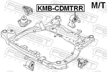 FEBEST KMB-CDMTRR Mounting, engine