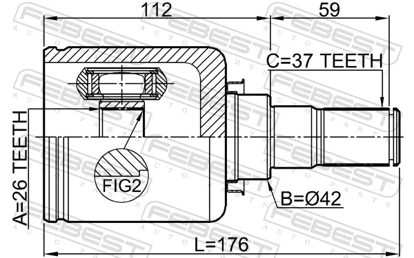 Joint Kit, drive shaft 3011-F7LH