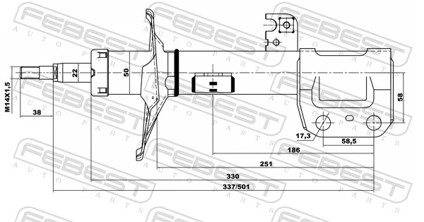 Shock Absorber 01665184FR