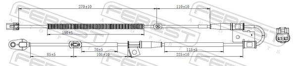 Sensor, wheel speed 12606-016