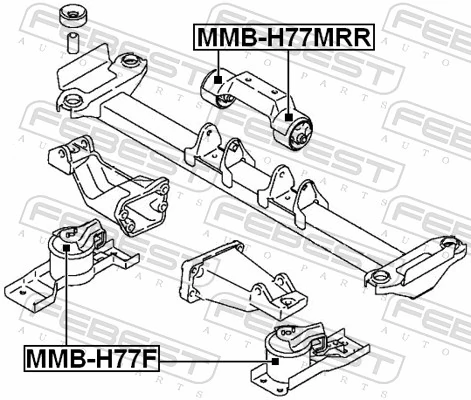 FEBEST MMB-H77F Mounting, engine