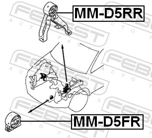 Mounting, engine MM-D5FR