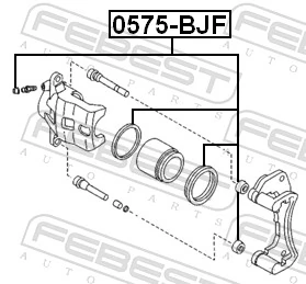 FEBEST 0575-BJF Repair Kit, brake caliper