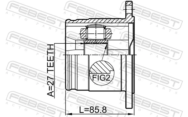 Joint Kit, drive shaft 0211-S50R