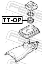 FEBEST TT-OP Bearing, selector-/shift rod