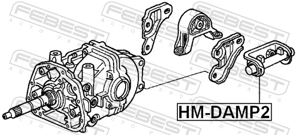 FEBEST HM-DAMP2 Mounting, differential