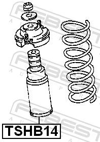 Dust Cover Kit, shock absorber TSHB14