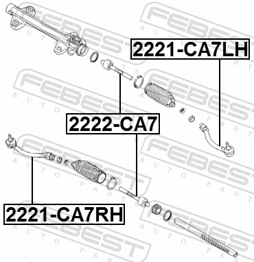 Inner Tie Rod 2222-CA7