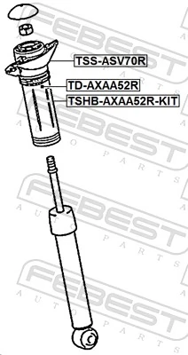 FEBEST TD-AXAA52R Rubber Buffer, suspension