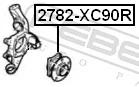 Wheel Hub 2782-XC90R