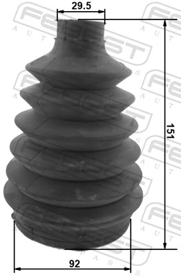 Bellow Kit, drive shaft 1617P-163