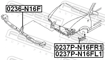 FEBEST 0236-N16F Radiator Support