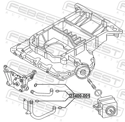 FEBEST 23400-001 Gasket, oil pump