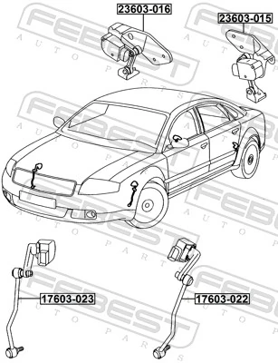 Sensor, headlight levelling 23603-015