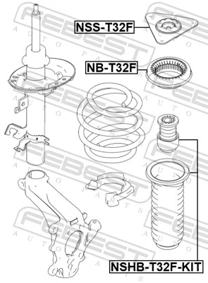 Suspension Strut Support Mount NSS-T32F
